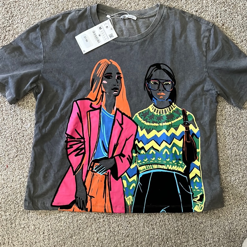 Zara Print T-Shirt (sold out in store)